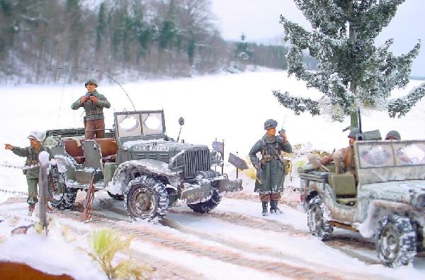 Bataille des Ardennes 1944. Diorama au 1/35 de Jean Louis Maupoint.